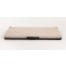 Cuccia - velluto beige/ecopelle nera