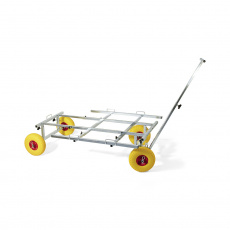 Carrello con ruote in schiuma su cuscinetti, lunghezza e larghezza regolabili, Explorer Maxi, capacità di carico del carrello 300kg, asta telescopica, stabile, robusto Carrello con ruote in schiuma su cuscinetti, lunghezza e larghezza regolabili, Explorer Maxi, capacità di carico del carrello 300kg, asta telescopica, stabile, robusto