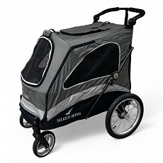 Petstro carrello fino a 55 kg senza tavolino toelettatura, grigio/nero + tappetino in omaggio