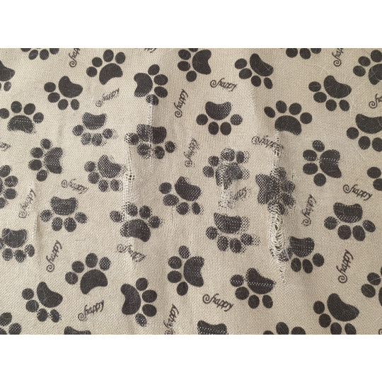 Copertura per trasportino COOL PET Plus beige con impronte marroni