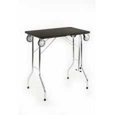 Tavolo da toelettatura per cani pieghevole, tavolo da toelettatura pieghevole, con ruote a cuscinetti, superficie di lavoro 80*50cm