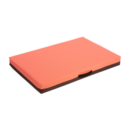 Cuccia ortopedica - tessuto Oxford color salmone