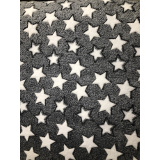 Cuccia - stelle bianche/grigie