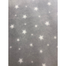 Fleecový pelíšek s hvězdami plněný rounem vysokým 6 cm, 6 velikostí