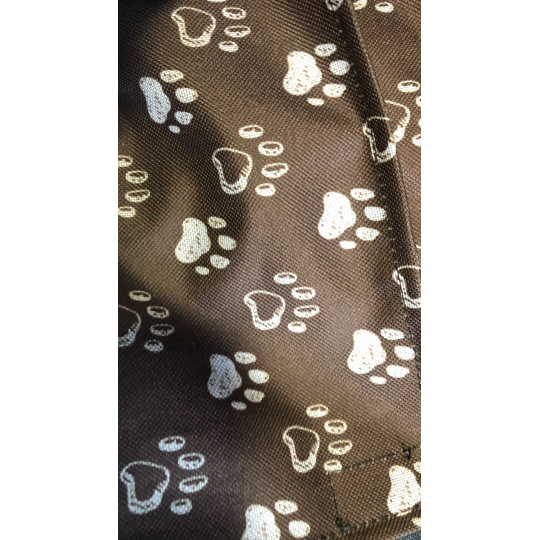 Trasportino COOL PET Plus - marrone/impronte beige