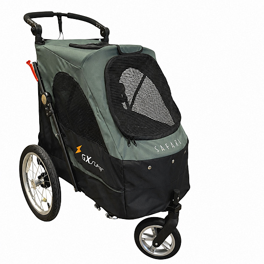 Carrello Petstro fino a 30 kg, senza tavolo per la toelettatura, oliva/nero + tappetino in omaggio