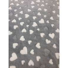 Cuscino in pile 70*50cm Cuori