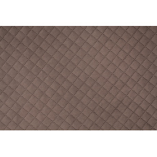 Cuccia - velluto trapuntato nero cenere/pelle ecologica grigia