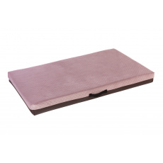 Cuccia - velluto trapuntato rosa antico/pelle ecologica marrone Cuccia - velluto trapuntato rosa antico/pelle ecologica marrone