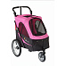 Carrello Petstro fino a 30 kg senza tavolino regolabile, rosa/nero + tappetino in omaggio