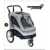 Carrello Petstro, passeggino con tavolo da toelettatura medio, colore viola/nero incluso tavolo da toelettatura