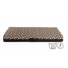 Cuccia ortopedica - zampe marroni tessuto Oxford