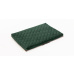 Cuccia ortopedica - velluto trapuntato verde materiale/pelle ecologica marrone