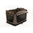 Trasportino COOL PET Plus - marrone/impronte beige