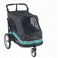 Passeggino Petstro fino a 45 kg senza fasciatoio, nero/turchese + materassino gratuito